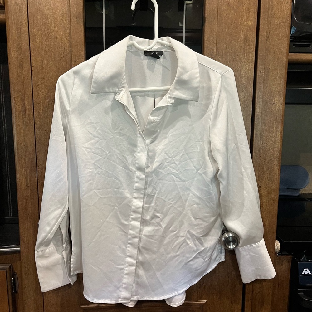 Halogen White Button Down Shirt